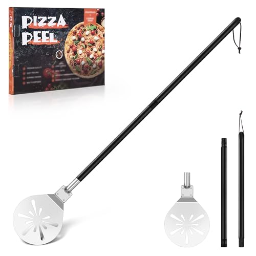 Herogo Pizza Turning Peel, 7 Inch Stainless Steel Perforated Pizza Paddle