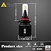 Alla Lighting 8000LM H10 9145 9005 LED Switchback Bulbs, Fog Lights or High, Low Beam Conversion Kits Forward Lighting 6000K Xenon White/3000K Yellow Dual Color Replacement Extreme Bright