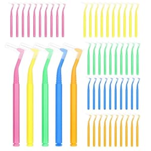 Jjshund D8266K-11-N 50 Stück Interdentalbürsten Bunt