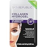 Skin Republic Collagen Eye Patches for Younger Looking Eyes | Helps with Fine Lines and Wrinkles | Reduces Dark Circles & Undereye Bags | Made in Korea (Pack of 3)