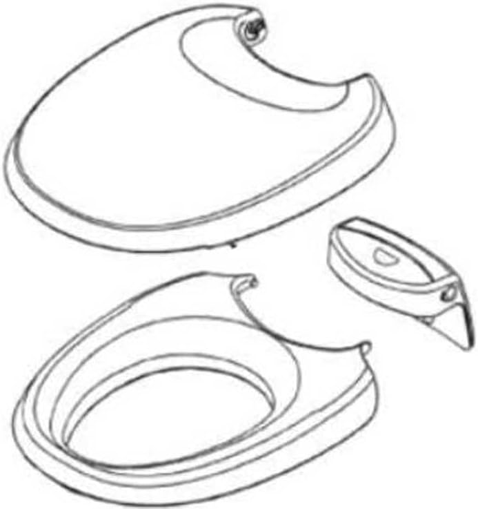 THETFORD 36766 White Bravura Toilet Seat and Cover