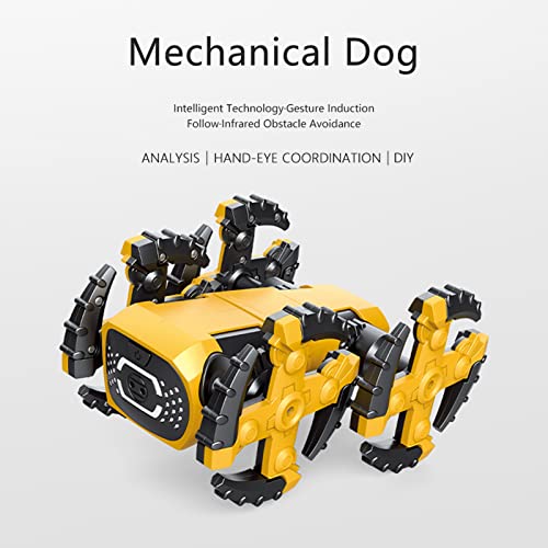 Mibee Cão Robô Montado Carro de Escalada STEM Kit Educacional 142 peças Brinquedos Robô DIY Brinqued