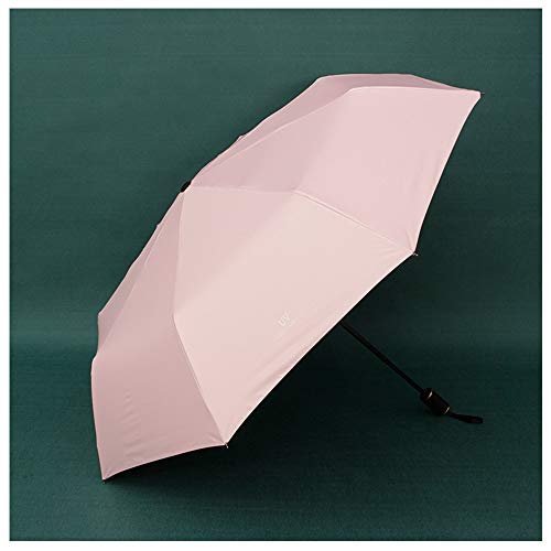 38 Inches Fully Automatic Folding Umbrellas, Windproof Travel Umbrella - Compact Double Vented Folding Umbrella w/Auto Open and Close Button, Sun Umbrella (Pink)