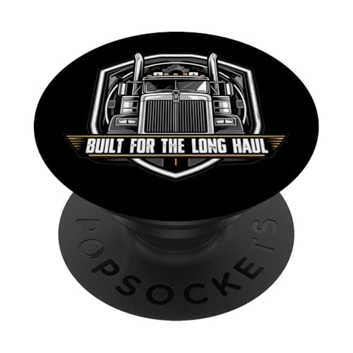 Long Haul Semi Truck Driver Big Rig Trucker Gift PopSockets PopGrip Adesivo