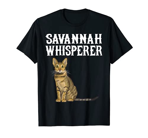 Savannah Wisperer Funny Cat Lover Gift T-Shirt