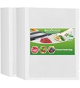 SurpOxyLoc 300 Quart Size 8"x12" Vacuum Sealer Bags with BPA Free and Heavy Duty,Great for Food S...