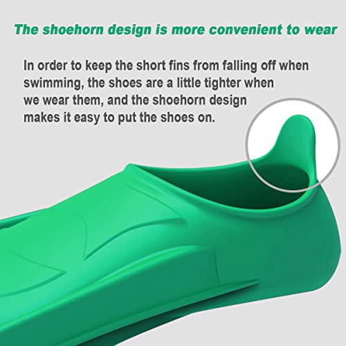 Wstoo Swimming Fins, Silicone Swimming Training Fins,Swimming Flippers Short Blade Build Leg Strength For Your,Size Suitable For Adults And Kids #TOP4