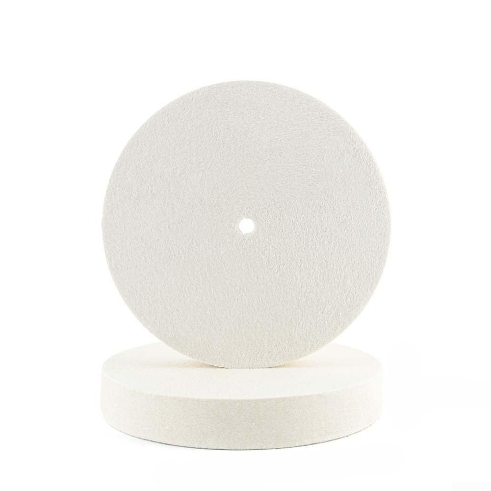 pour roue plate en laine 250x40mm finition acier pour roue(Fine hair)