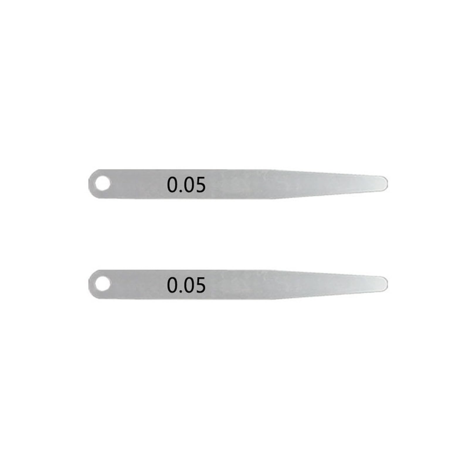 Cfwwsaq 0.05Mm Feeler Gauges, 2Pcs Feeler Meters Metric Thickness Feeler Gauge 0.05-0.30Mm Gap Measuring Tool Thickness Gauge For Gap Width(0.05Mm)