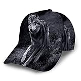 518 Cowboy-Hut Wolf Wildlife Furry Animal Desperate Expression Woodland Fauna Schirmmütze Basecap Original Sommer Kappe Verstellbare Baseball Cap Für Herren, Reisen, Teenager, M