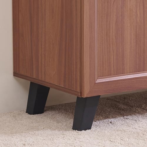 Image of Home Centre | Helios Alton 9 Pairs Shoe Cabinet | Engineered Wood | Walnut | 1 Year Warranty