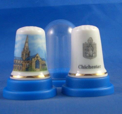 Birchcroft China Porcelain China Collectable Thimble Cathedrals Of Britain - Chichester Cathedral