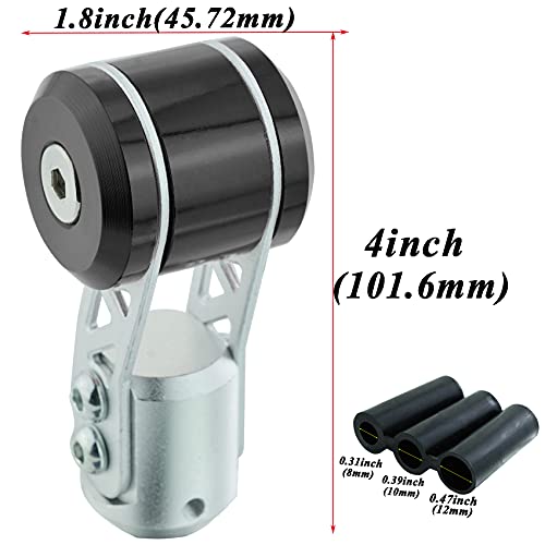Abfer Black Gear Shift Knob Car Aluminum Alloy T Handle Shifter Gear Head Fit For Most Manual Vehicle #TOP2