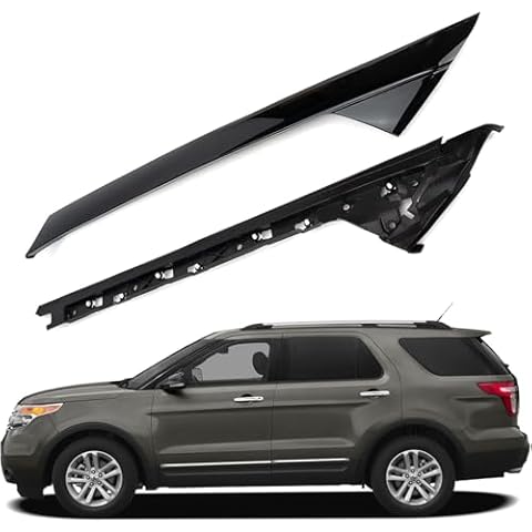 Dylannet Right A-Pillar Trim Molding Windshield Set, Front Passenger Right Side, Compatible with 2011-2019 Ford Explorer 4 Door Utility, 926450 926451,Window Trim Moulding BB5Z7803145AA BB5Z7803144AA Cover