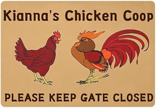 "Welcome to Our Roost" Sign - Hen House Wall Decor, "Life is Better Together" Funny Quote for Chicken Coop & Farmhouse Decor, 8x12 inch