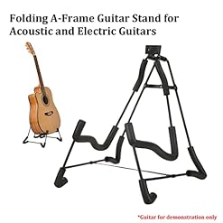 JHHDP Support de sol pliable en forme de A pour guitare, support de guitare réglable rembourré en mousse robuste en… - Les Beatles, Paul McCartney, John Lennon, RIngo Starr, George Harrison JHHDP Support de sol pliable en forme de A pour guitare, support de guitare réglable rembourré en mousse robuste en… – Image 3