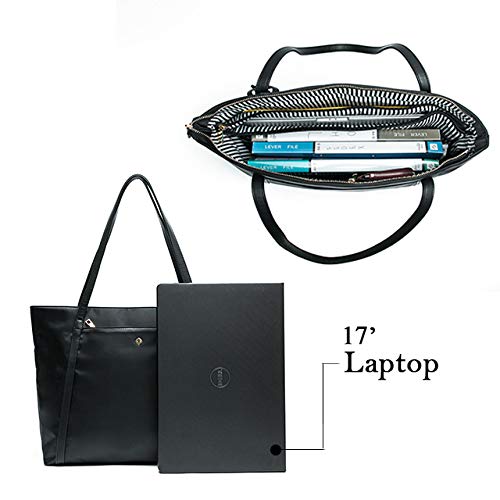 Laptop Bag for Women by miss fong, Work Bags for Women, Laptop Purse, Laptop Tote, Travel Tote with Laptop Compartment Fit 15.6 Inches Laptop and In Bag Organizer and RFID Blocking Wallet Pocket. - Thumbnail 5