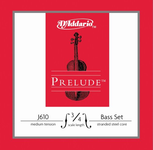 D'Addario Prelude Bass 10Bk Set 3/4 M (J6103/4M-B10)