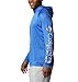 Columbia Mens PFG Terminal Tackle Long Sleeve Fishing Hoodie, Vivid Blue/Cool Grey Logo, X-Large