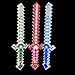Winston Trading (3 Pack) Light Up Toy Swords Pixel Ninja Wands Flashing Knight Spy Plastic Fake Katana Espadas