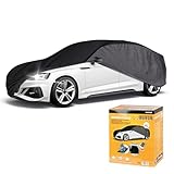 Walser CarComfort Cubierta de Coche Indoor Eco XL, Funda de Coche Protectora de la Pintura para Uso Interior Gris/Negro