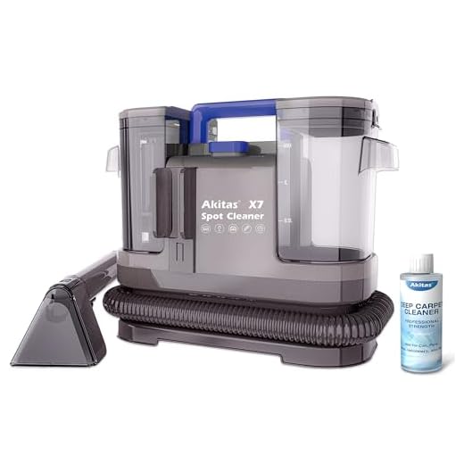 Akitas X7 600W Waschsauger, Polsterreiniger Gerät, 2-Tank Nasssauger, Selbstreinigung, Leicht für Tierflecken auf Sofas & Autositzen,Kompakt & Tragbar