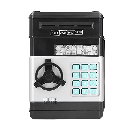 yaogohua Electronic ATM Savings Box, Cash Coin Savings Bank Piggy Bank, Banknotes Can Be Auto-scrolled