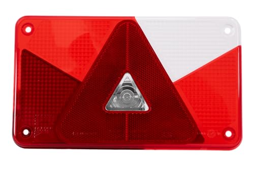 Aspöck Cabochon de feu arrière Multipoint V droit 238x140mm à six fonctions homologation E9 lentille de rechange robuste à installation facile pour...