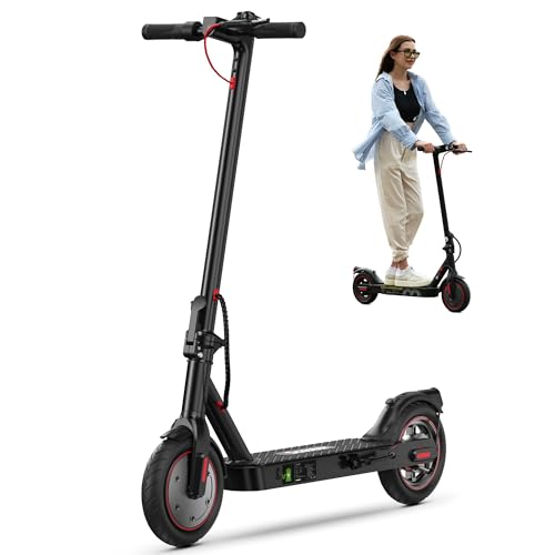 Motos, Outdoors iScooter i8 Scooter Eléctrico Plegable para Adultos y Adolescentes Alcance De Crucero De 20KM,Velocidad Máxima De 25KM/H,Potencia Máxima De 500W,Patineta...