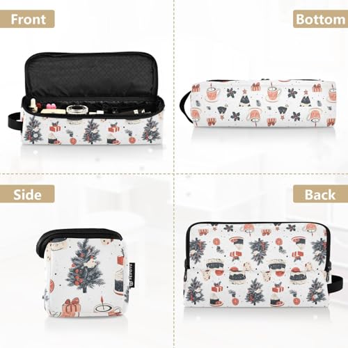 Bolsa organizadora para herramientas de cabello Candles Garland Sweets Marble, resistente al calor, para planchas, rizadores y accesorios, portátil miniatura 5
