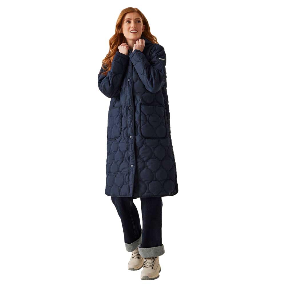 Regatta Womens Jaycee II Longline Padded Jacket - Navy - 14