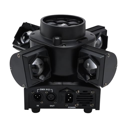 Areyourshop DJ Licht mit 4-in-1 Wirkung Moving Head Licht with 14 LED-Chips Prächtige Disco Lichter für DJ-Events Partys Clubs Hochzeiten und andere Lichtshows