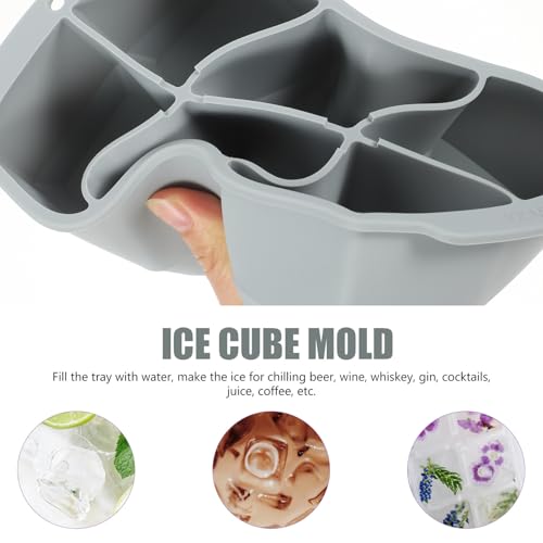 Molde pequeño de silicona para cubos de hielo con tapa miniatura 4