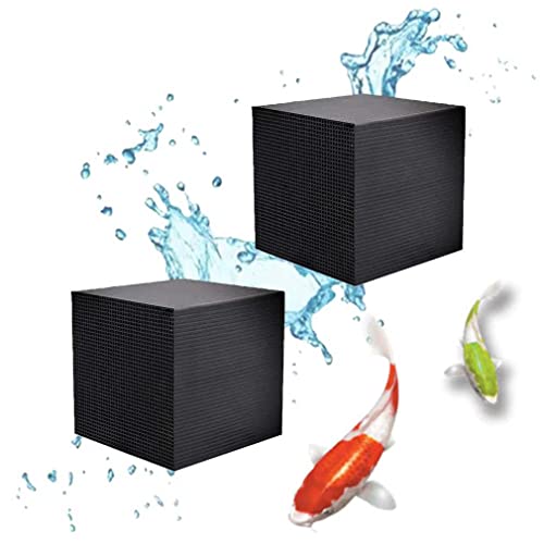 Gigesute Water Purifier Cubes for Horse Trough,Water Trough Purifier Cube,Cube Activated Carbon Nano Water Purification Filter for Water Aquarium Fish Tank