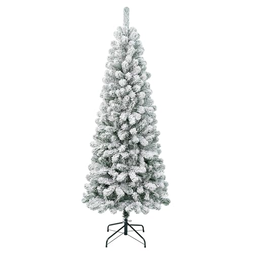 home frosted christmas tree