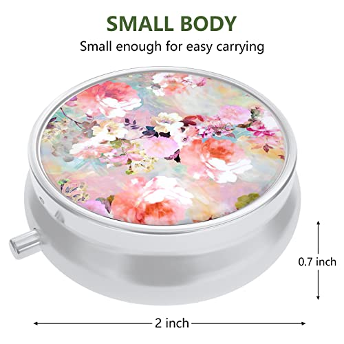 Image of Pill Box, Small Pill Case for Purse & Pocket, Travel Medicine Organizer | Cute Travel Medicine Organizer, Portable Medicine Container Holder to Hold Vitamins, Medication, Fish Oil & Supplement