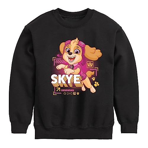 HYBRID APPAREL - Paw Patrol - Skye Character - Toddler & Youth Crewneck Fleece Sweatshirt
