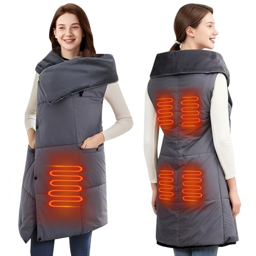 Pengrity Heizdecke mit Akku Kabellos, Wärmedecke mit Akku...