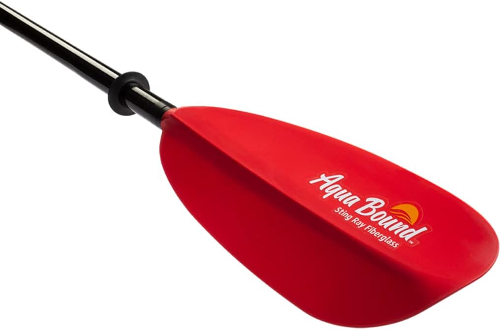 AQUA BOUND Sting Ray Fiberglass Kayak Paddle - Fiberglass Shaft/Composite Blade 717320402345