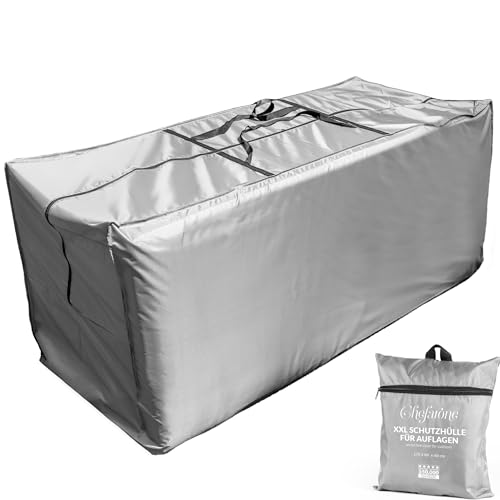 Chefarone Sac de Rangement pour Coussins de Jardin XXL - Housse de Protection Étanche avec Protection UV - 175x60x80 cm