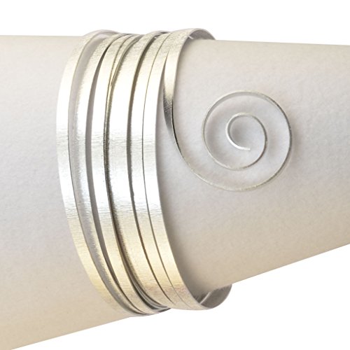 Filo di alluminio piatto 40 mm 18 piedi/1 m Spessore filo smaltato cloisonné oro argento per la creazione di gioielli fai-da-te  15