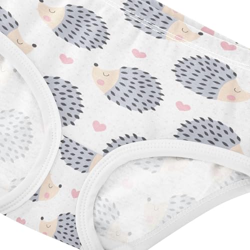 Girls Underwear Soft Cotton Hedgehog Animal Kids Panties in Sizes 2/3t, 4t, 5t, 6 and 84