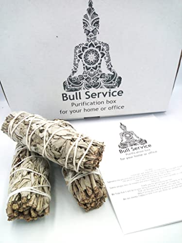 Bull Service - box con 3 smudge di salvia bianca