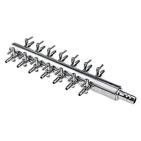 Dahszhi Dahszhi Aquarium 14 Way Inline Air Flow Control Lever Valve Splitter Cover