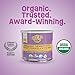 Earth's Best Organic Sensitivity Infant Formula, Babies 0-12 Months, Reduced Lactose, Iron, Omega-3 DHA, Omega-6 ARA, Organic Baby Formula, 21 Ounce Container