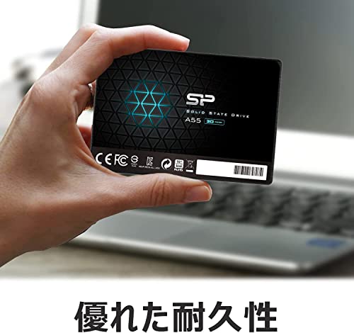 SP Silicon Power 2TB 3D NAND SATA 3 6Gb/s 2.5 inch 7 mm PS4 Silicon Power SSD A55 Series SP002TBSS3A55S25 Black - Additional View