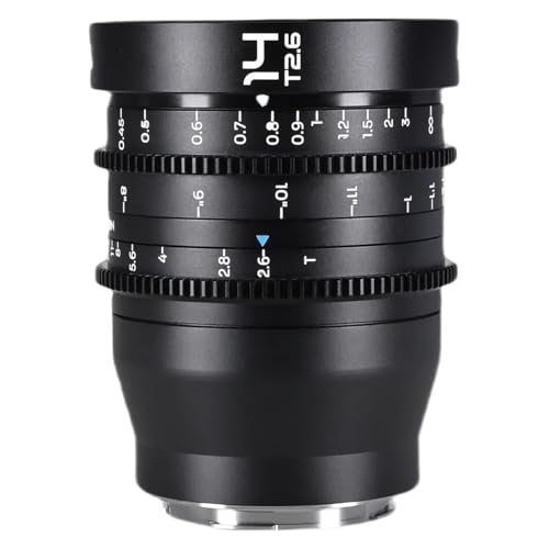 Camera Lens, Lente Zero-D Ultra Gran Angular de fotograma Completo de 9 mm T5.8, 10 mm T2.9, 12 mm T2.9 y 14 mm T2.6, Compatible con Sony, Nikon Z, Canon EF/RF L/PL/LPL.(ARRI LPL,14mm T2.6)