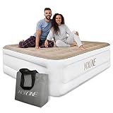 NXONE Air Mattress,18 inch Inflatable Airbed Luxury Double High Self Inflation Deflation Queen Air M