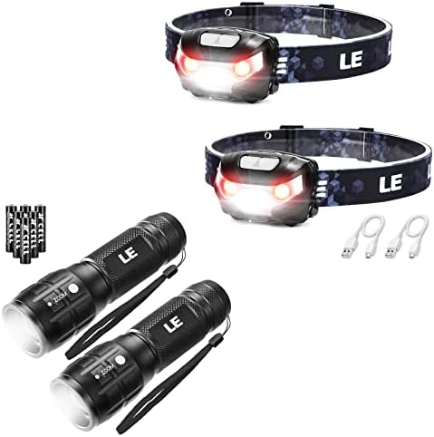 Amazon.com: Lighting EVER Bundle - 2 Items: 2 Pack LED Headlamp ...