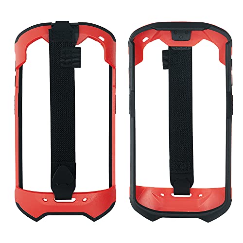 protective cover bumper case rugged boot with hand strap for zebra tc51 tc510k tc52 tc56 tc57 red